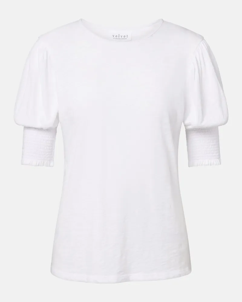 Velvet T-shirt Sue in jersey di cotone Bianco