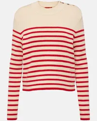 Altuzarra Pullover Oz in cotone e cashmere a righe Rosso