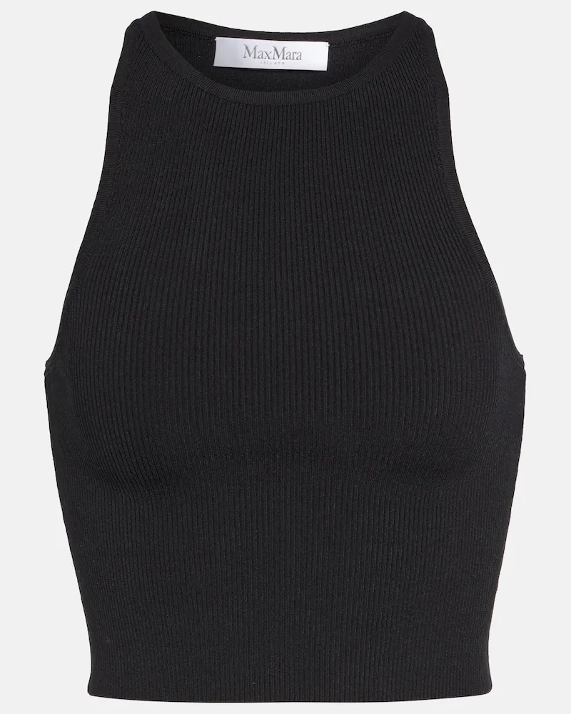 Max Mara Top cropped Turku Nero