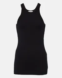 SPORTMAX Top Nastie in cotone e misto seta Nero