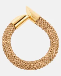 Paco Rabanne Bracciale Pixel Tube con cristalli Oro