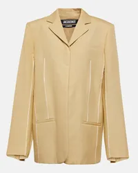 Jacquemus Blazer monopetto Caraco Beige