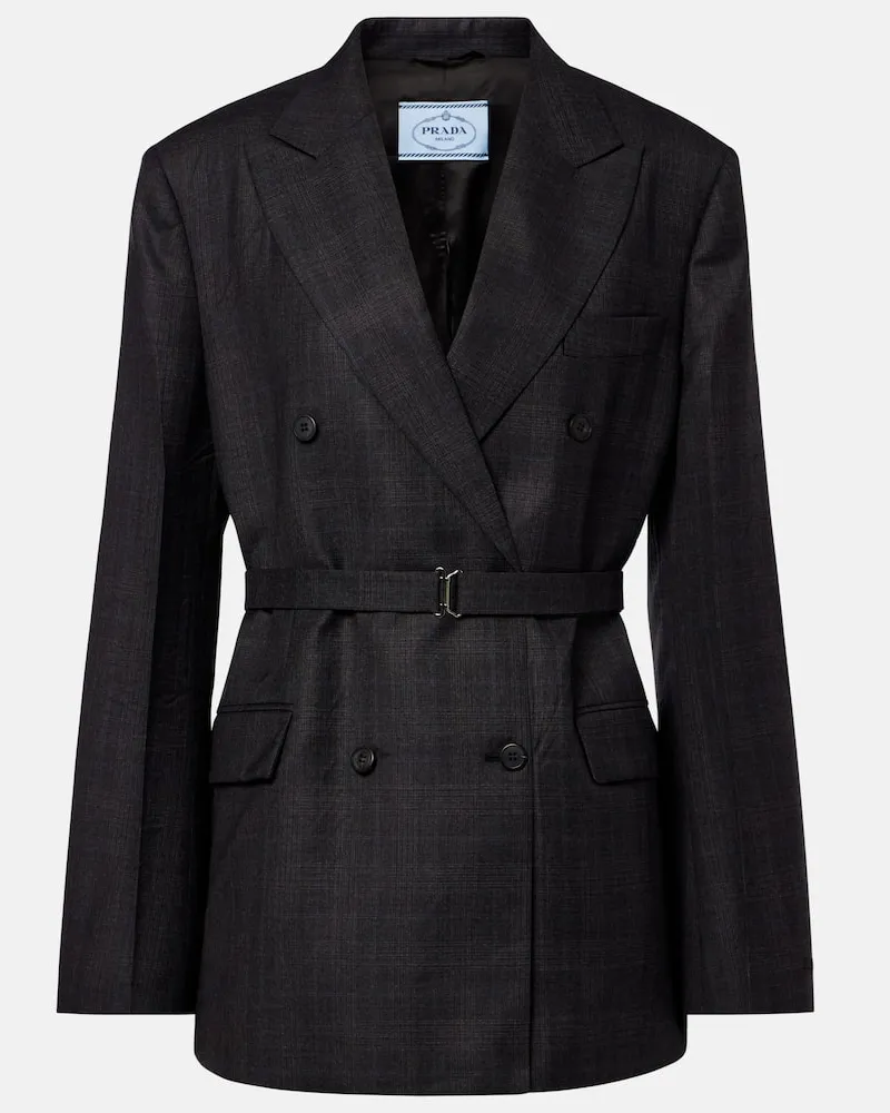 Prada Blazer in lana vergine Grigio