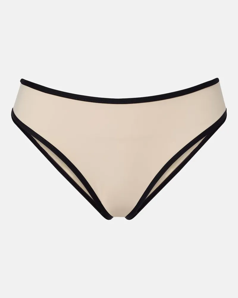 Totême Slip bikini Stripe Edge Marrone