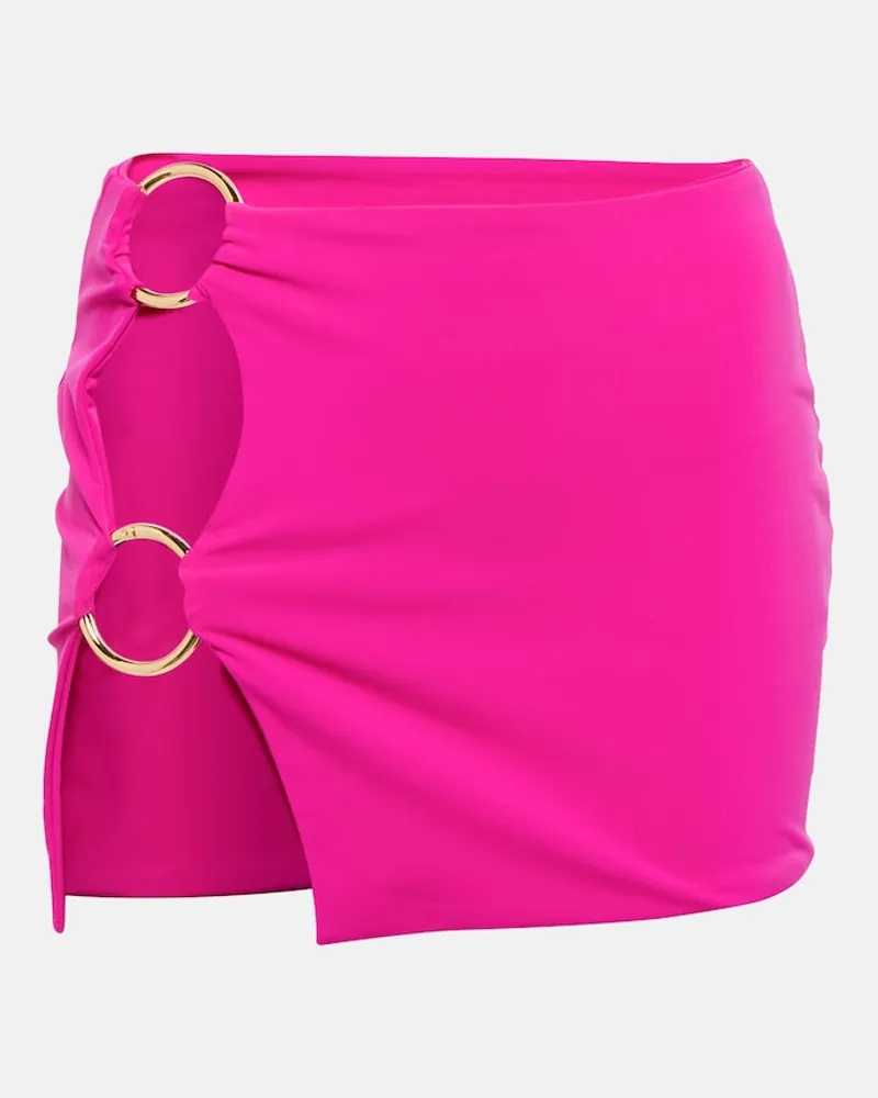 Louisa Ballou Minigonna con cut-out Rosa
