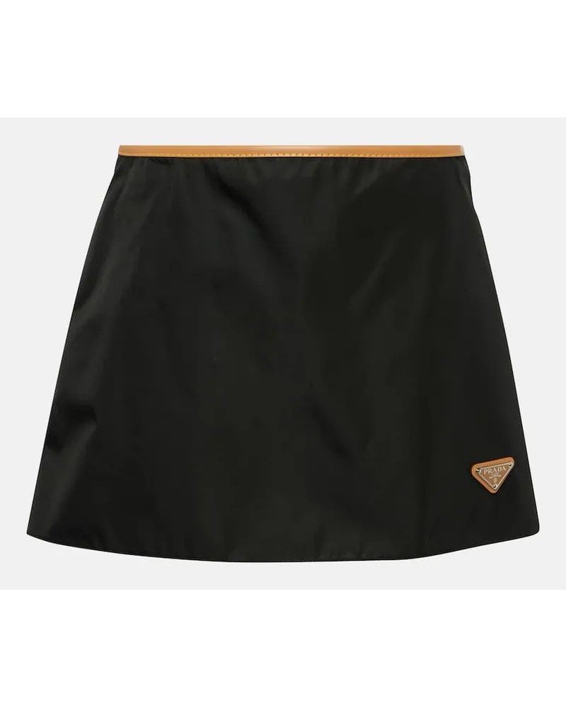 Prada Minigonna Re-Nylon Marrone