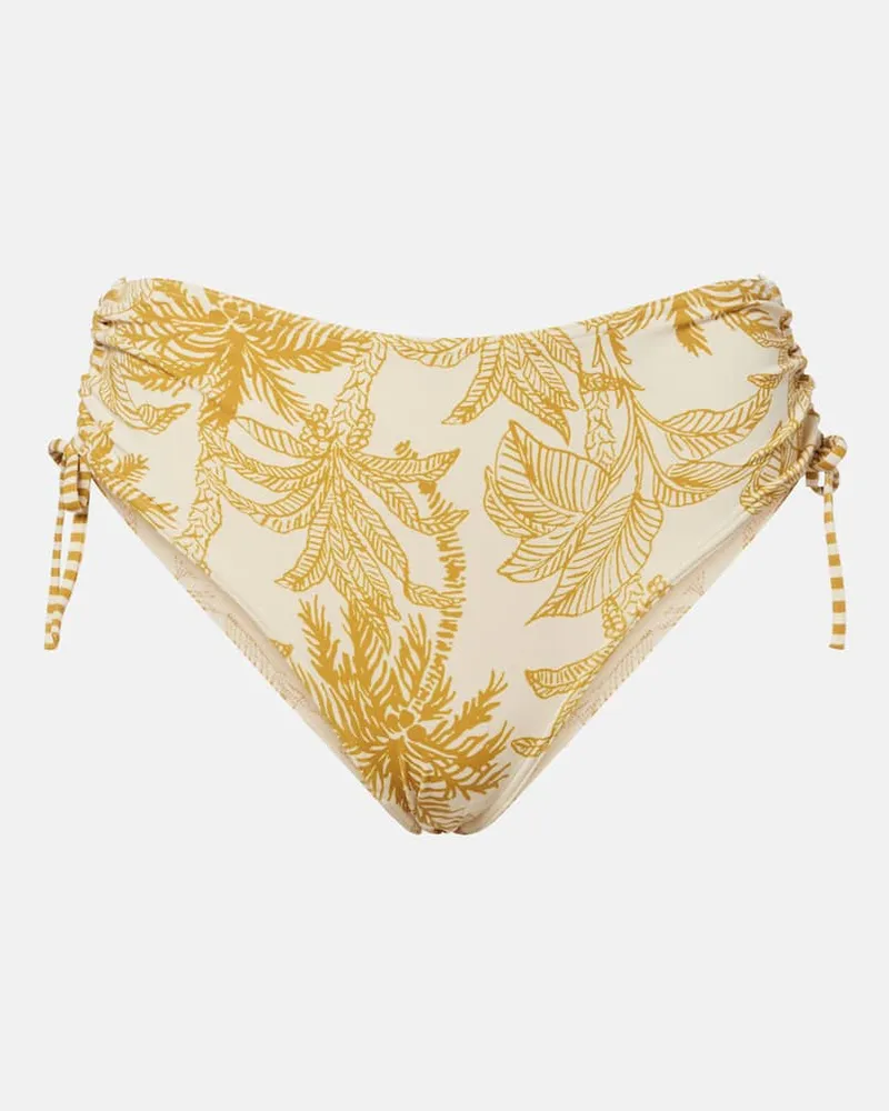 Eres Slip bikini Voyageuse con stampa Giallo