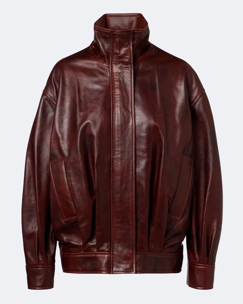 Arma Giacca in pelle Borgogna