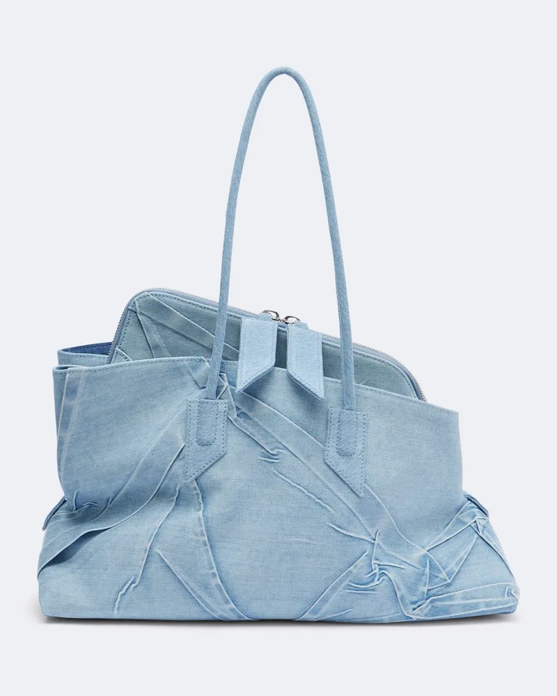ATTICO Shopper La Passeggiata Medium in denim Blu