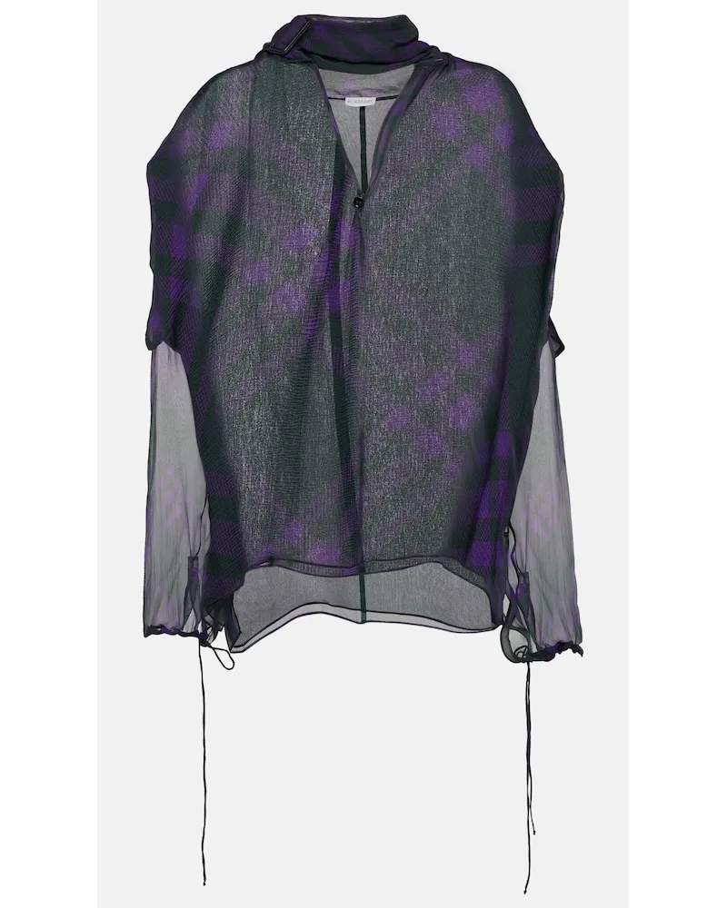 Burberry Camicia Burberry Check in seta Multicolore