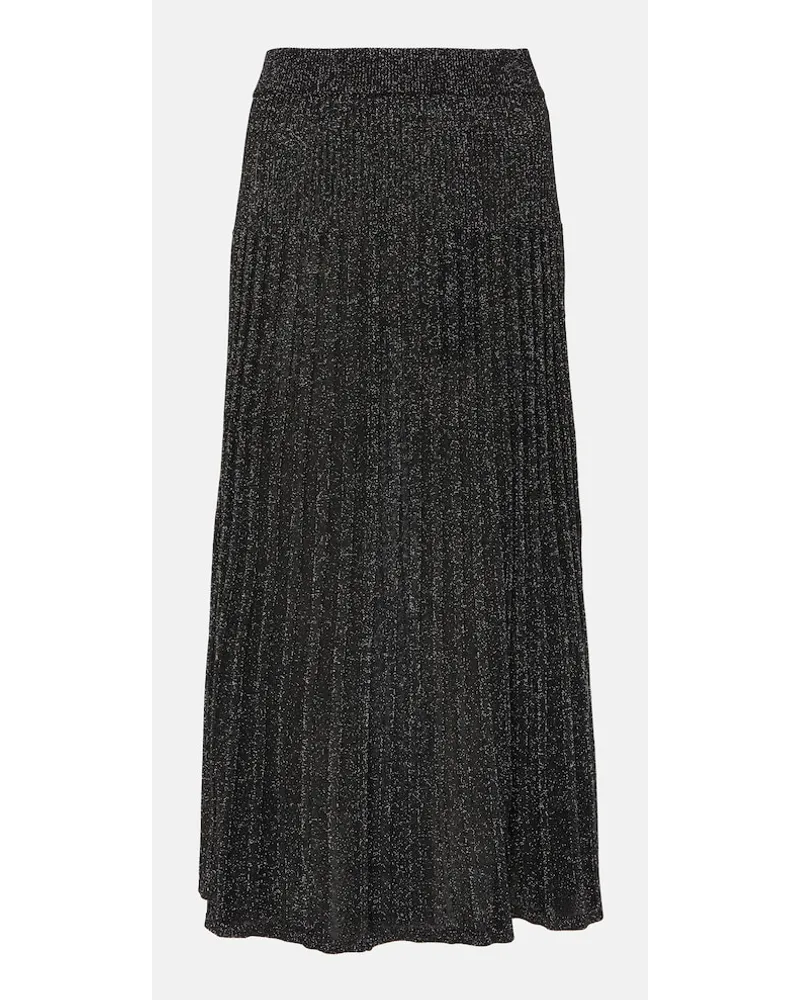 Joseph Gonna midi in maglia di LurexÂ® a coste Nero