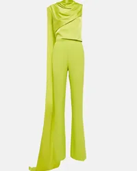 Safiyaa Jumpsuit Cara in crêpe Verde