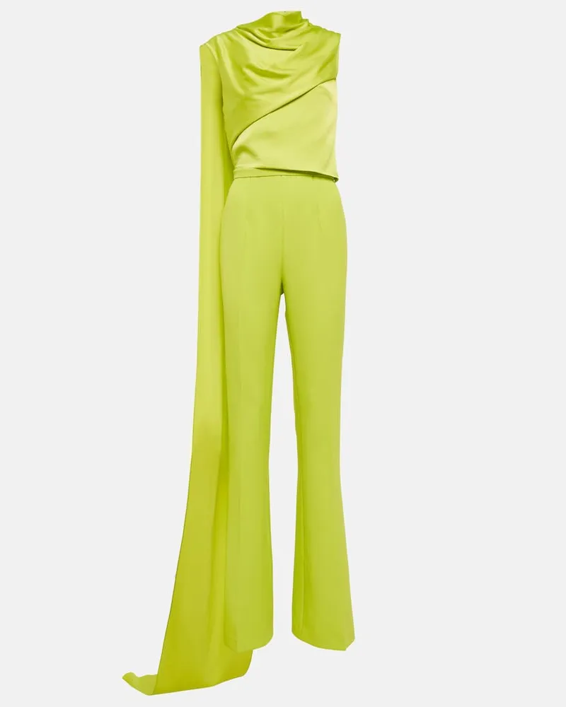 Safiyaa Jumpsuit Cara in crÃªpe Verde