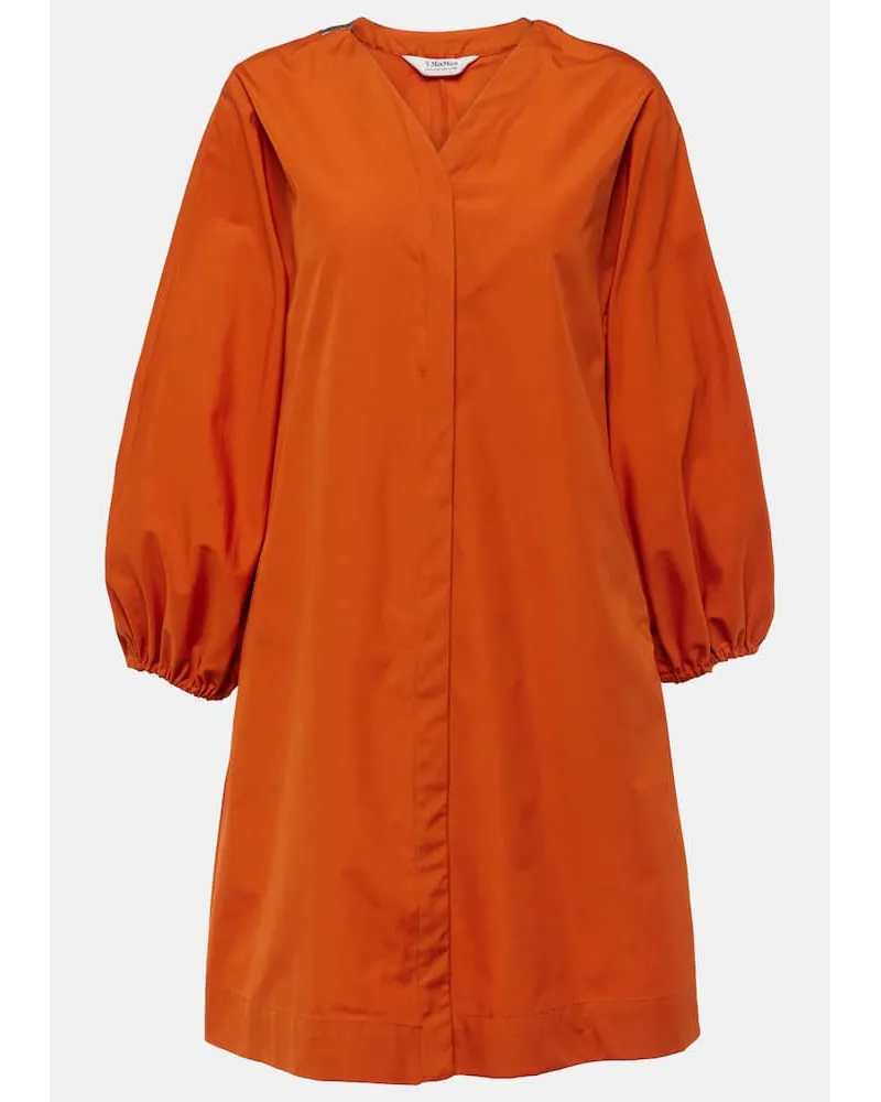 Max Mara Miniabito in popeline di cotone Arancione