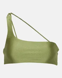 JADE SWIM Top bikini monospalla Apex Verde