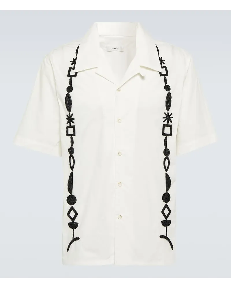 COMMAS Camicia in cotone con perline Bianco