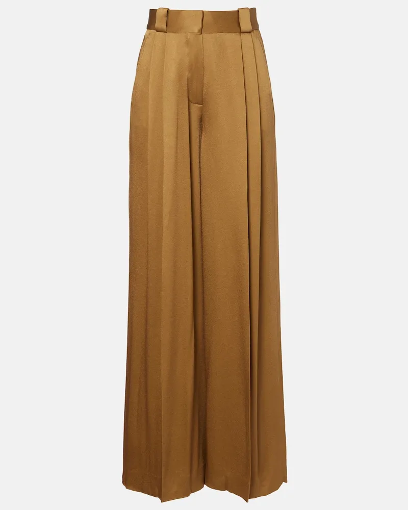 Blazé Milano Blazé Milano Pantaloni Husi in satin Marrone