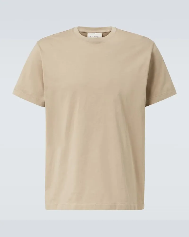 Frame Denim T-shirt in jersey di cotone Beige