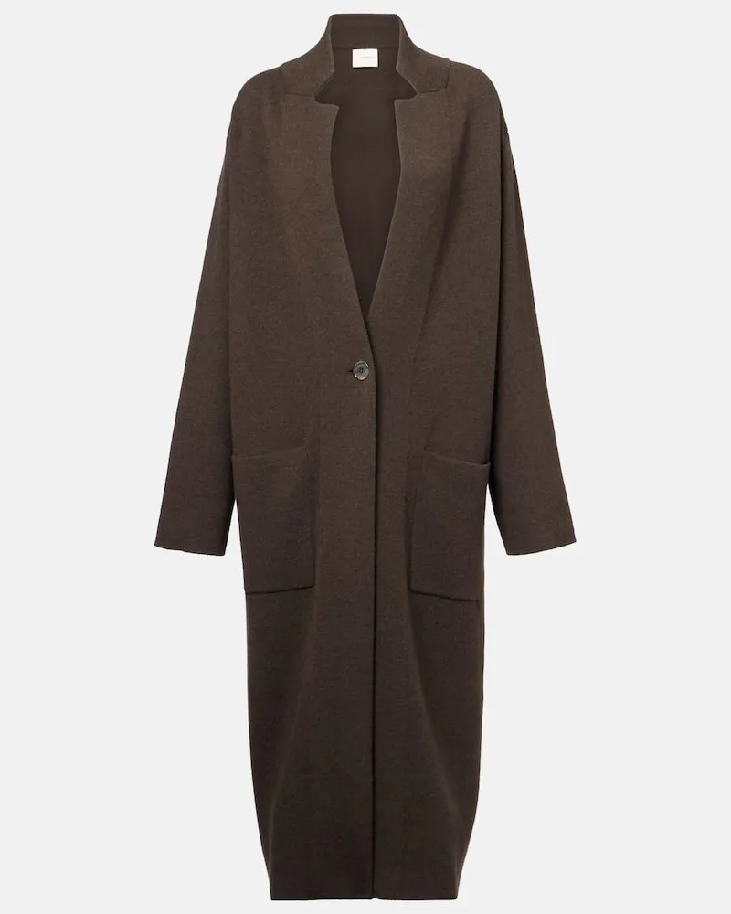Lisa Yang Cappotto monopetto Amie in cashmere Marrone