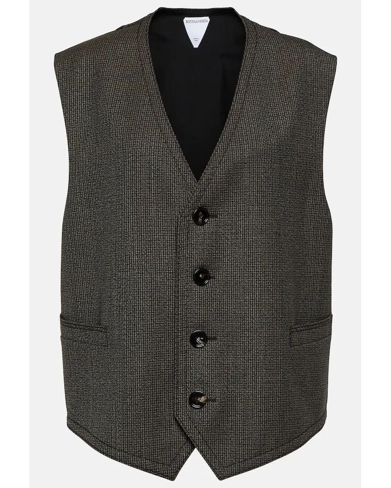 Bottega Veneta Gilet in lana pied-de-poule Multicolore