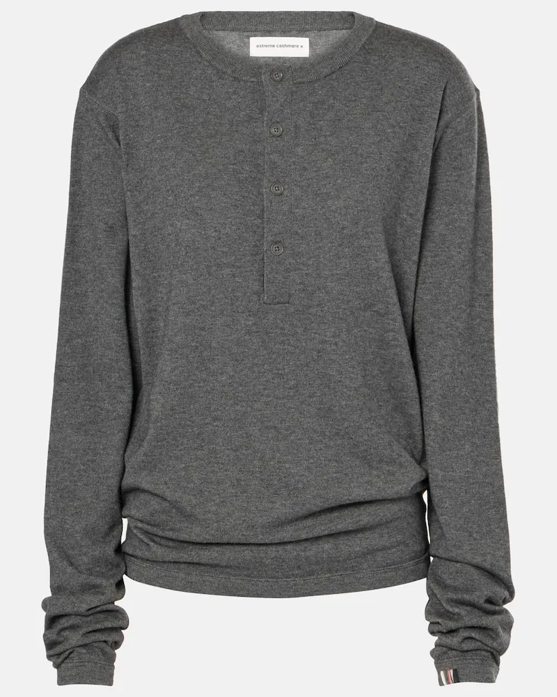 extreme cashmere Pullover NÂ°370 Herman in cotone Grigio