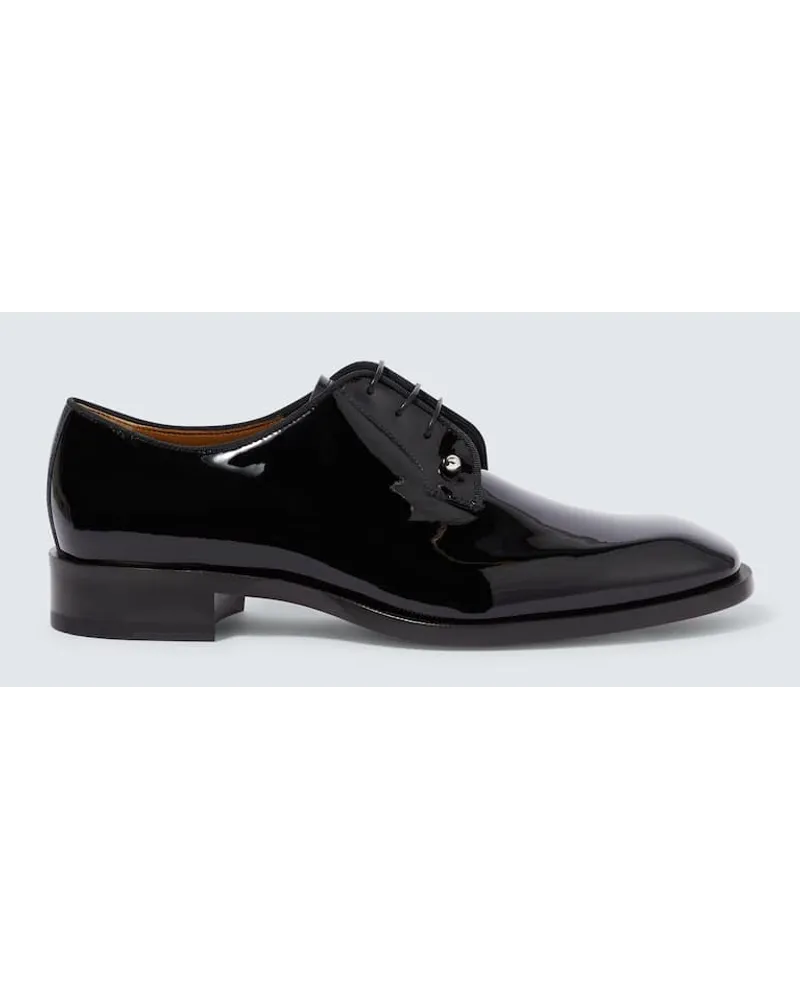 Christian Louboutin Stringate Chambeliss in vernice Nero