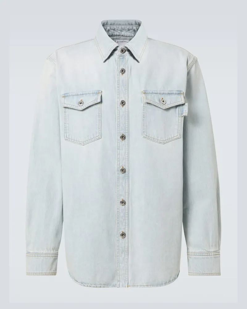 Bottega Veneta Giacca camicia di jeans Blu