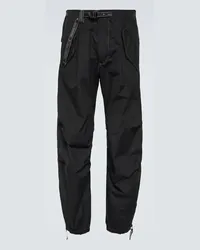 and wander Pantaloni tapered in tessuto tecnico Nero