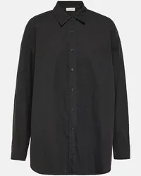 Nili Lotan Camicia oversize Mael in cotone Nero