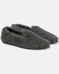 Max Mara Slippers Feliac in pelliccia sintetica Grigio