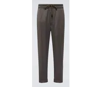 Pantaloni tapered in cady