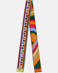 Emilio Pucci Foulard Iride in twill di seta con stampa Multicolore