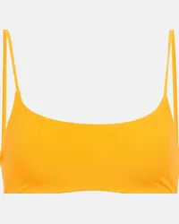 JADE SWIM Top bikini Via in spugna Giallo