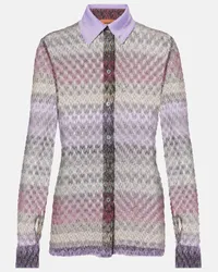 Missoni Camicia in lamé a righe Multicolore