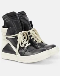 Rick Owens Sneakers Geobasket in pelle Nero