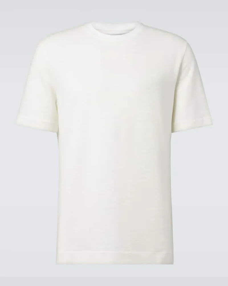 Ermenegildo Zegna T-shirt in lino Bianco