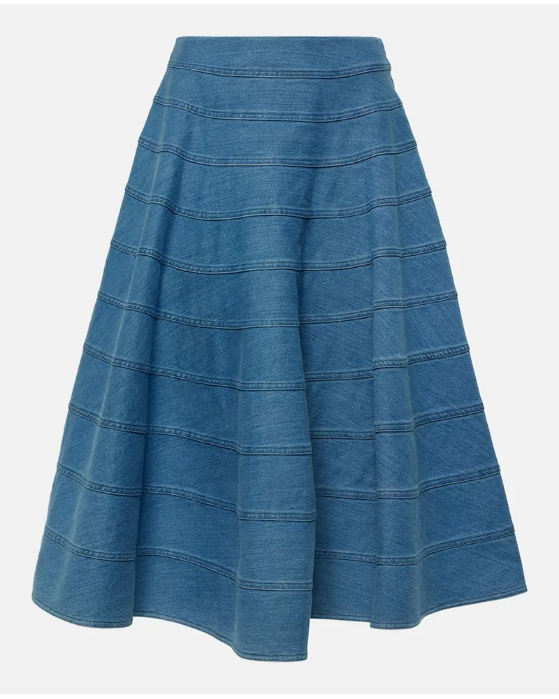 Altuzarra Gonna midi Grace in denim Blu