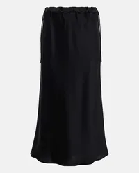 Max Mara Gonna midi in raso Nero