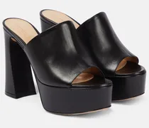 Mules Holly in pelle con plateau