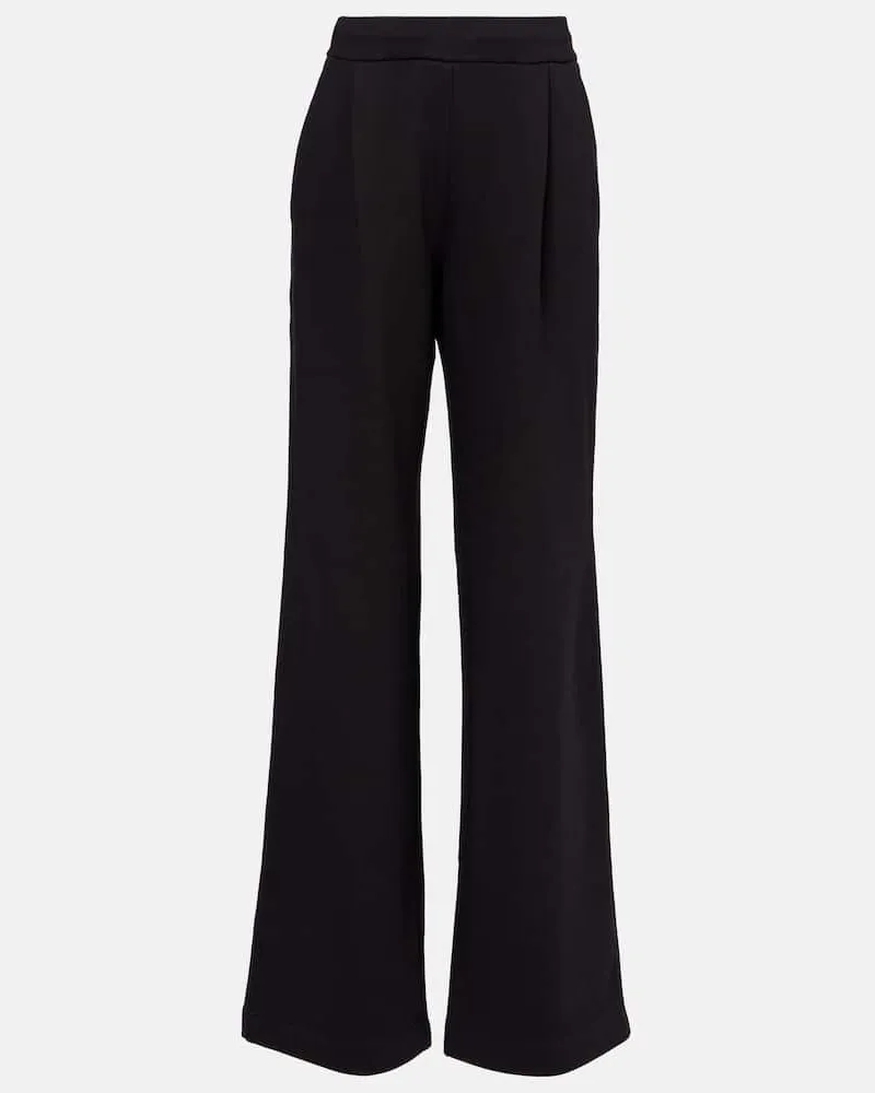 Dries van Noten Pantaloni sportivi in jersey di cotone Nero