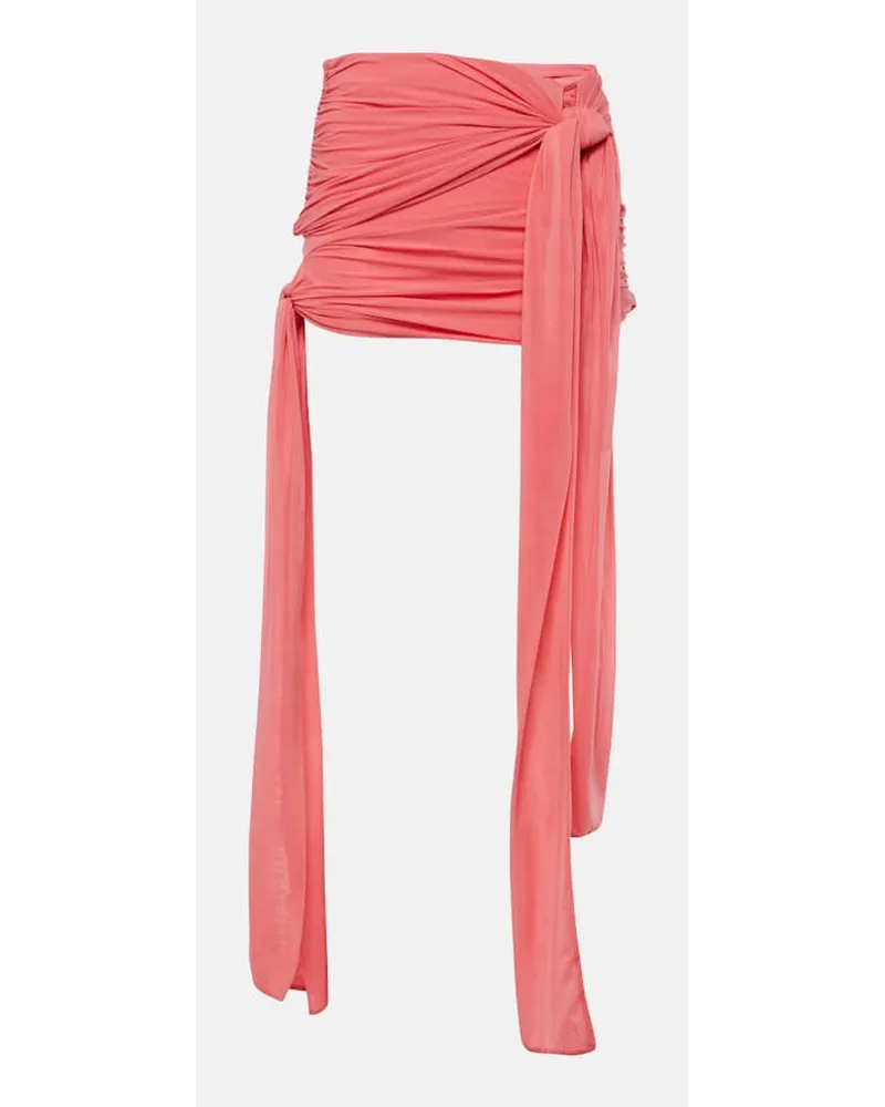 Blumarine Minigonna in jersey con ruches Rosa