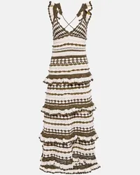 Zimmermann Abito midi Devi in crochet di cotone Marrone