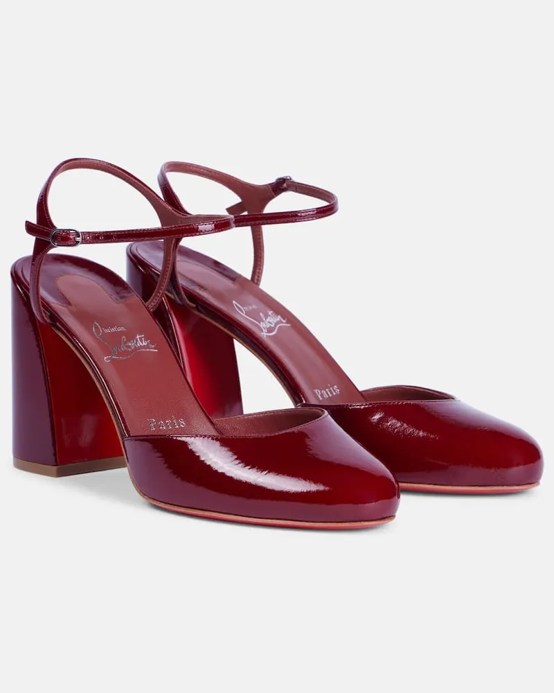 Christian Louboutin Pumps Jane in vernice Rosso