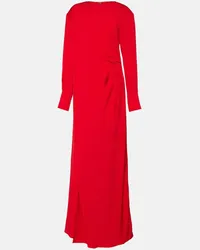 Stella McCartney Abito lungo in raso Rosso