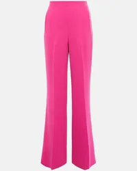 Roland Mouret Pantaloni in cady a gamba larga Rosa