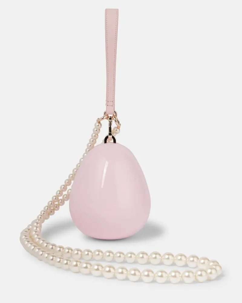 Simone Rocha Borsa a tracolla Egg Micro con pelle Rosa