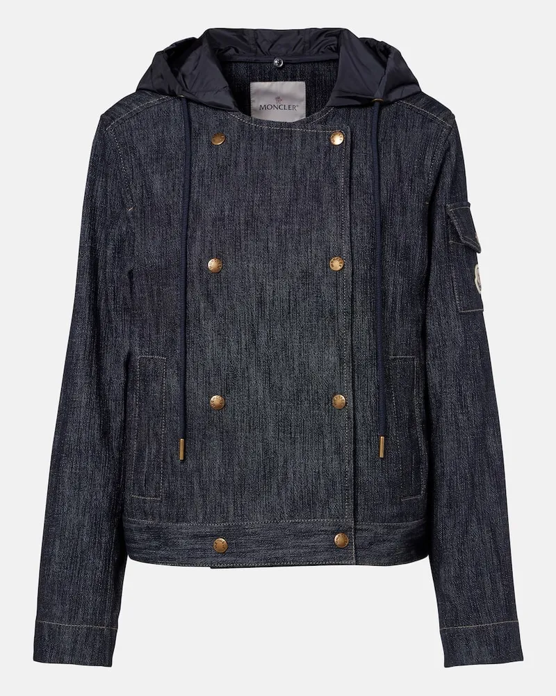 Moncler Giacca di jeans doppiopetto Diervilla Blu