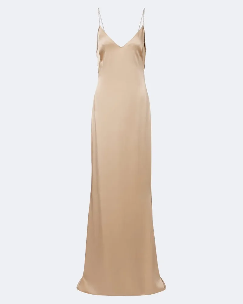 Tom Ford Abito lungo in raso Beige