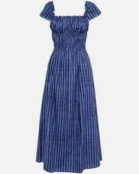 Altuzarra Abito midi in misto cotone Blu