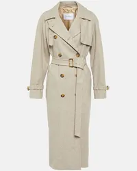 Max Mara Trench Murena in alpaca, cashmere e cammello Beige